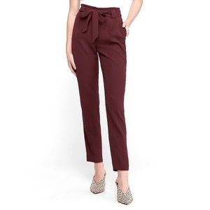 Express High Waisted Paperbag Ankle Pant